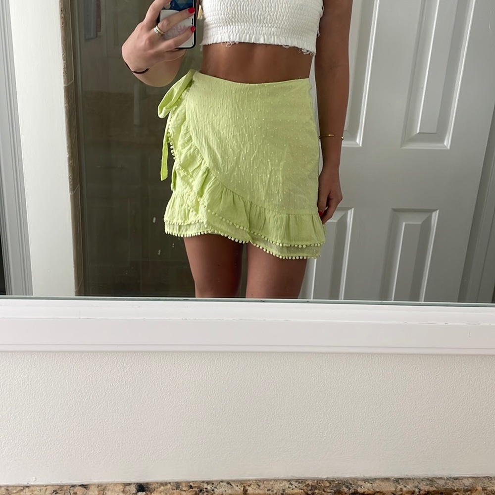 Green Tie Skirt